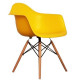 Стілець обідній Accord AC 018W Eames Chair жовтий 620x480x810 мм Стілець обідній Accord AC 018W Eames Chair жовтий 620x480x810 мм
