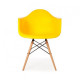 Стілець обідній Accord AC 018W Eames Chair жовтий 620x480x810 мм Стілець обідній Accord AC 018W Eames Chair жовтий 620x480x810 мм