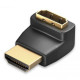 Перехідник адаптер 90 градусів SUNROZ HDMI F - HDMI M (мама-тато) (A48407) Перехідник адаптер 90 градусів SUNROZ HDMI F - HDMI M (мама-тато) (A48407)