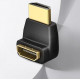 Перехідник адаптер 90 градусів SUNROZ HDMI F - HDMI M (мама-тато) (A48407) Перехідник адаптер 90 градусів SUNROZ HDMI F - HDMI M (мама-тато) (A48407)