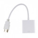 Кабель перехідник SUNROZ HDMI - VGA адаптер, Білий (A48367) Кабель перехідник SUNROZ HDMI - VGA адаптер, Білий (A48367)