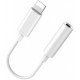 Audio adapter cable AUX Cable GL032 7G Lightning To 3.5 Jack, white Audio adapter cable AUX Cable GL032 7G Lightning To 3.5 Jack, white