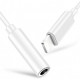 Audio adapter cable AUX Cable GL032 7G Lightning To 3.5 Jack, white Audio adapter cable AUX Cable GL032 7G Lightning To 3.5 Jack, white