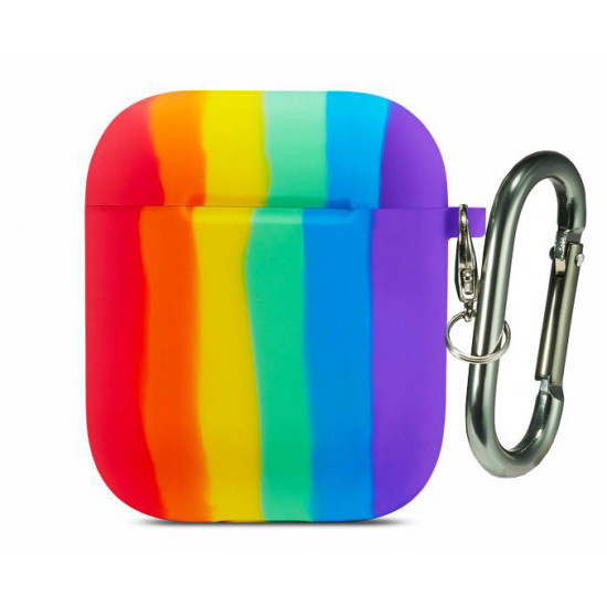 Silicone case Carabine for AirPods Rainbow (778) Silicone case Carabine for AirPods Rainbow (778)