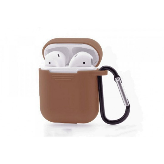 Silicone case Soft for AirPods Dark Brown (42) dark brown Silicone case Soft for AirPods Dark Brown (42) dark brown