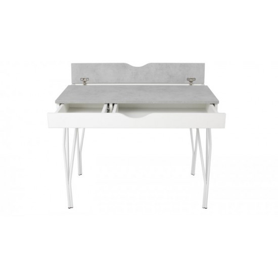 Письменный стол HairpinlegsUA Desk Smile 1000 (100х60х76.6см) Beton White (1844) Письменный стол HairpinlegsUA Desk Smile 1000 (100х60х76.6см) Beton White (1844)