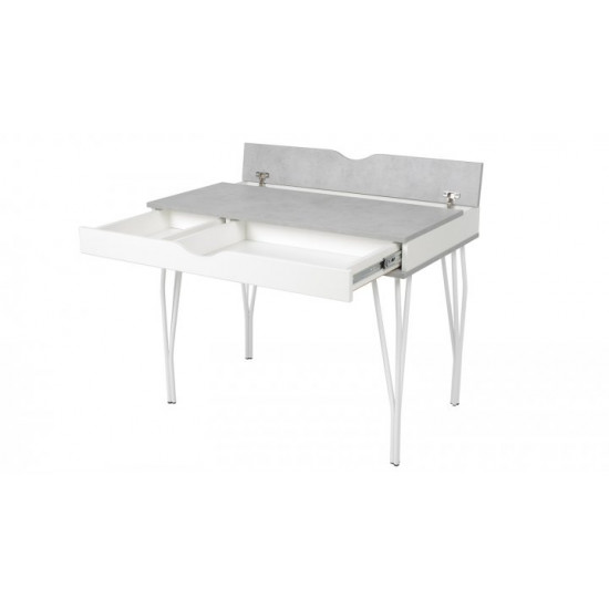 Письменный стол HairpinlegsUA Desk Smile 1000 (100х60х76.6см) Beton White (1844) Письменный стол HairpinlegsUA Desk Smile 1000 (100х60х76.6см) Beton White (1844)