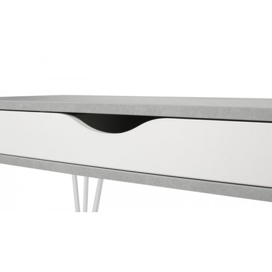 Письменный стол HairpinlegsUA Desk Smile 1000 (100х60х76.6см) Beton White (1844) Письменный стол HairpinlegsUA Desk Smile 1000 (100х60х76.6см) Beton White (1844)
