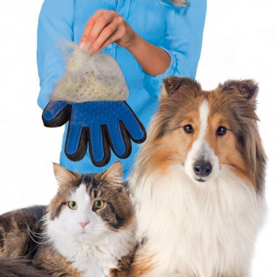 Рукавичка для зняття вовни з тварин PET BRUSH GLOVE Універсальна Рукавичка для зняття вовни з тварин PET BRUSH GLOVE Універсальна