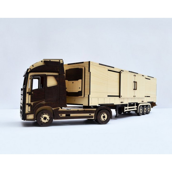 3D Puzzle Truck VH16 782 pieces with refrigerated trailer BRT Constructor Truck 3D Puzzle Truck VH16 782 pieces with refrigerated trailer BRT Constructor Truck