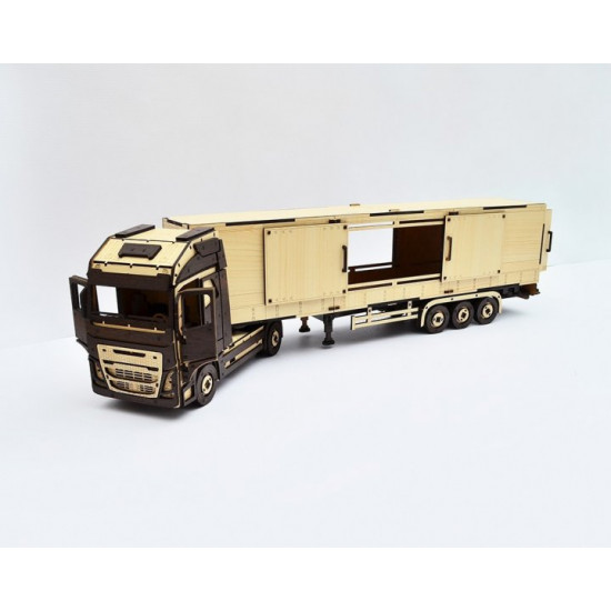 3D Puzzle Truck VH16 782 pieces with refrigerated trailer BRT Constructor Truck 3D Puzzle Truck VH16 782 pieces with refrigerated trailer BRT Constructor Truck