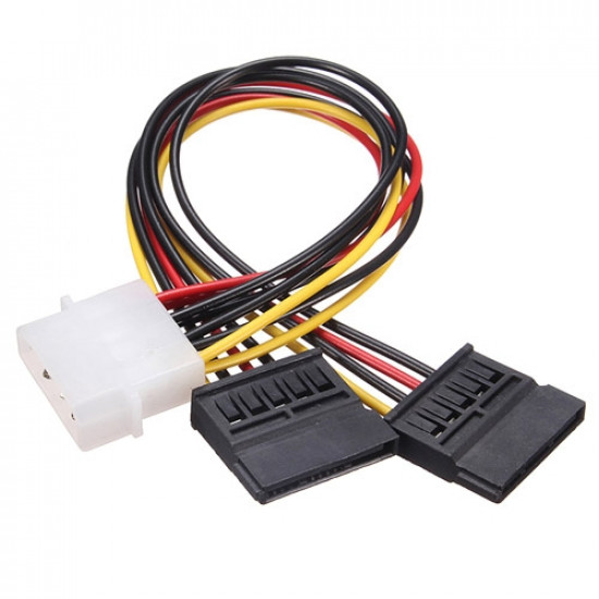 Переходник IDE Molex - 2x Sata 15pin для питания жестких дисков Переходник IDE Molex - 2x Sata 15pin для питания жестких дисков
