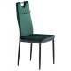 Dining chair for kitchen, living room, cafe Alabama steel black/fabric velor dark green AMF Dining chair for kitchen, living room, cafe Alabama steel black/fabric velor dark green AMF