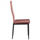Dining chair for kitchen, living room, cafe Alabama steel black/fabric velor pink antique AMF Dining chair for kitchen, living room, cafe Alabama steel black/fabric velor pink antique AMF