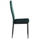 Dining chair for kitchen, living room, cafe Alabama steel black/fabric velor dark green AMF Dining chair for kitchen, living room, cafe Alabama steel black/fabric velor dark green AMF