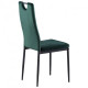 Dining chair for kitchen, living room, cafe Alabama steel black/fabric velor dark green AMF Dining chair for kitchen, living room, cafe Alabama steel black/fabric velor dark green AMF