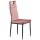 Dining chair for kitchen, living room, cafe Alabama steel black/fabric velor pink antique AMF Dining chair for kitchen, living room, cafe Alabama steel black/fabric velor pink antique AMF