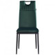 Dining chair for kitchen, living room, cafe Alabama steel black/fabric velor dark green AMF Dining chair for kitchen, living room, cafe Alabama steel black/fabric velor dark green AMF
