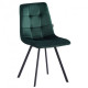 Dining chair for kitchen, living room, cafe Harlem steel black/fabric velor dark green AMF Dining chair for kitchen, living room, cafe Harlem steel black/fabric velor dark green AMF