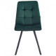 Dining chair for kitchen, living room, cafe Harlem steel black/fabric velor dark green AMF Dining chair for kitchen, living room, cafe Harlem steel black/fabric velor dark green AMF