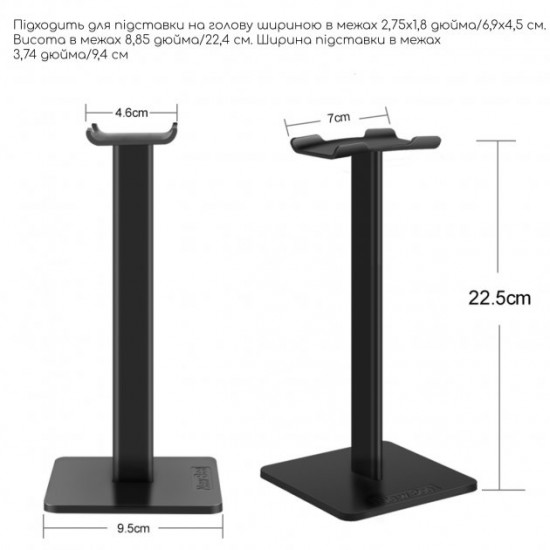 Подставка для наушников New Bee NB-Z1 Black Подставка для наушников New Bee NB-Z1 Black