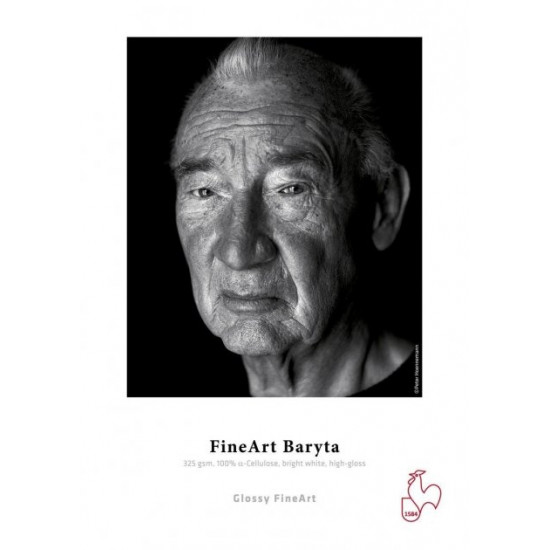 Photo paper Hahnemuhle FineArt Baryta 325 g/m?, glossy, A3+, 25 sheets Photo paper Hahnemuhle FineArt Baryta 325 g/m?, glossy, A3+, 25 sheets