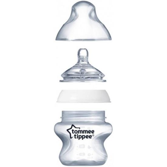 Бутылочка для кормления Closer to Nature 150 мл Tommee Tippee (5010415224002) Бутылочка для кормления Closer to Nature 150 мл Tommee Tippee (5010415224002)