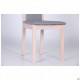 Dining chair Burton 1000*450*540 Wood Beech/Textiles, color bleached beech/cappuccino AMF Dining chair Burton 1000*450*540 Wood Beech/Textiles, color bleached beech/cappuccino AMF