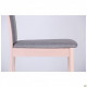 Dining chair Burton 1000*450*540 Wood Beech/Textiles, color bleached beech/cappuccino AMF Dining chair Burton 1000*450*540 Wood Beech/Textiles, color bleached beech/cappuccino AMF