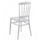 Stackable chair Napoleon 400*430*920 Plastic/cushion fabric, color White Group SDM Stackable chair Napoleon 400*430*920 Plastic/cushion fabric, color White Group SDM