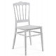 Stackable chair Napoleon 400*430*920 Plastic/cushion fabric, color White Group SDM Stackable chair Napoleon 400*430*920 Plastic/cushion fabric, color White Group SDM