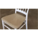Stackable chair Napoleon 400*430*920 Plastic/cushion fabric, color White Group SDM Stackable chair Napoleon 400*430*920 Plastic/cushion fabric, color White Group SDM