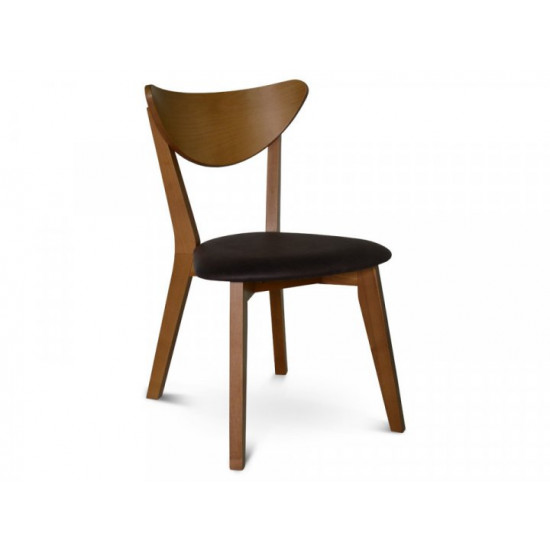 Wooden chair with soft seat TWIST Wooden chair with soft seat TWIST