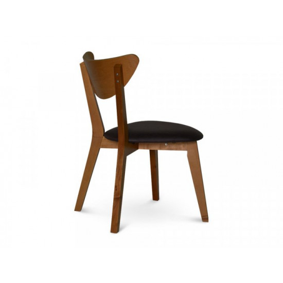 Wooden chair with soft seat TWIST Wooden chair with soft seat TWIST