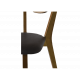 Wooden chair with soft seat TWIST Wooden chair with soft seat TWIST