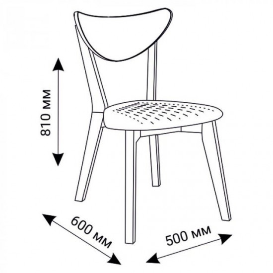 Wooden chair with soft seat TWIST Wooden chair with soft seat TWIST