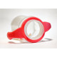 Plastic feeding bottle, with handle and nipple, heat-resistant, 330 ml, Bimbo, pink. Plastic feeding bottle, with handle and nipple, heat-resistant, 330 ml, Bimbo, pink.