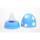 Plastic feeding bottle, with handle and nipple, heat-resistant, 330 ml, Bimbo, blue Plastic feeding bottle, with handle and nipple, heat-resistant, 330 ml, Bimbo, blue