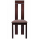 Dining chair AMF Lester SV-2421YBH dark walnut / brown fabric color Dining chair AMF Lester SV-2421YBH dark walnut / brown fabric color