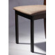 Dining chair AMF Lester SV-2421YBH dark walnut / brown fabric color Dining chair AMF Lester SV-2421YBH dark walnut / brown fabric color
