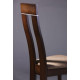Dining chair AMF Lester SV-2421YBH dark walnut / brown fabric color Dining chair AMF Lester SV-2421YBH dark walnut / brown fabric color