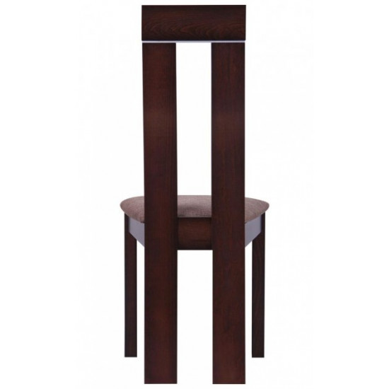 Dining chair AMF Lester SV-2421YBH dark walnut / brown fabric color Dining chair AMF Lester SV-2421YBH dark walnut / brown fabric color