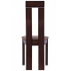 Dining chair AMF Lester SV-2421YBH dark walnut / brown fabric color Dining chair AMF Lester SV-2421YBH dark walnut / brown fabric color