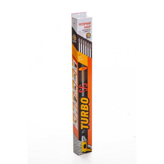 Rotary set for cleaning chimneys Savent TURBO (1 m x 4 pcs) Rotary set for cleaning chimneys Savent TURBO (1 m x 4 pcs)