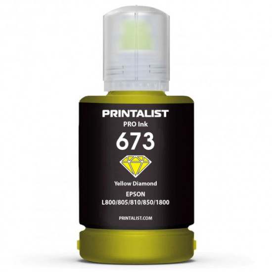 Чорнило для Epson L1800 PRINTALIST 673 Yellow 140г PL673Y Чорнило для Epson L1800 PRINTALIST 673 Yellow 140г PL673Y