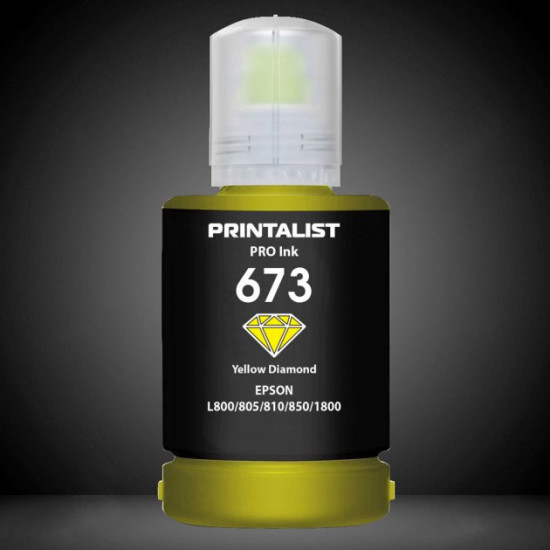 Чорнило для Epson L1800 PRINTALIST 673 Yellow 140г PL673Y Чорнило для Epson L1800 PRINTALIST 673 Yellow 140г PL673Y