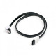 Cable SATA 3.0 0.5m Atcom, with snap black angled (17126) Cable SATA 3.0 0.5m Atcom, with snap black angled (17126)