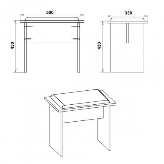 Kitchen stool Kompanit T-7 alder Kitchen stool Kompanit T-7 alder