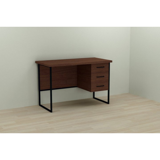 Computer desk Ferrum-decor Harry 76x120x70 black Wenge chipboard 32mm Computer desk Ferrum-decor Harry 76x120x70 black Wenge chipboard 32mm