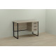Computer desk Ferrum-decor Harry 75x120x60 black chipboard Sonoma Oak 16mm Computer desk Ferrum-decor Harry 75x120x60 black chipboard Sonoma Oak 16mm